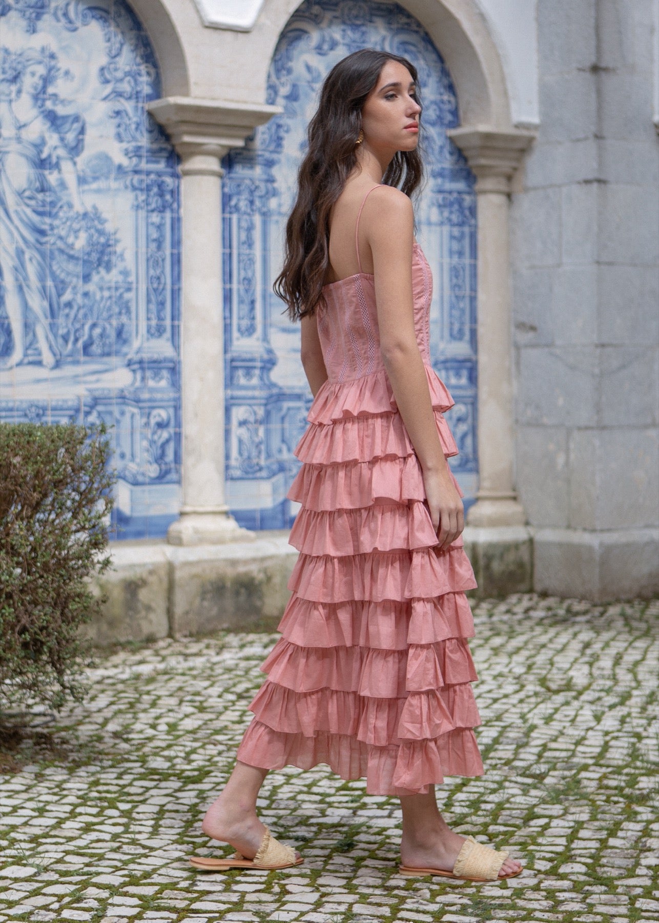 Cecile Dress - Rose Pink