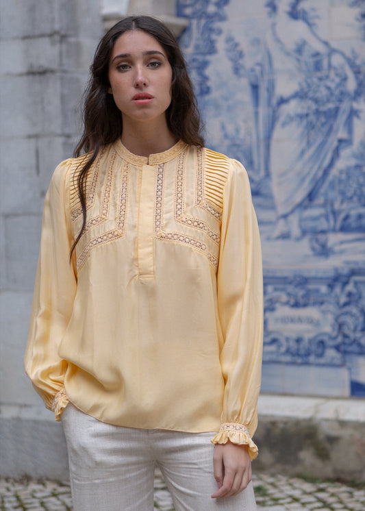 Jane Blouse - Pancake Butter