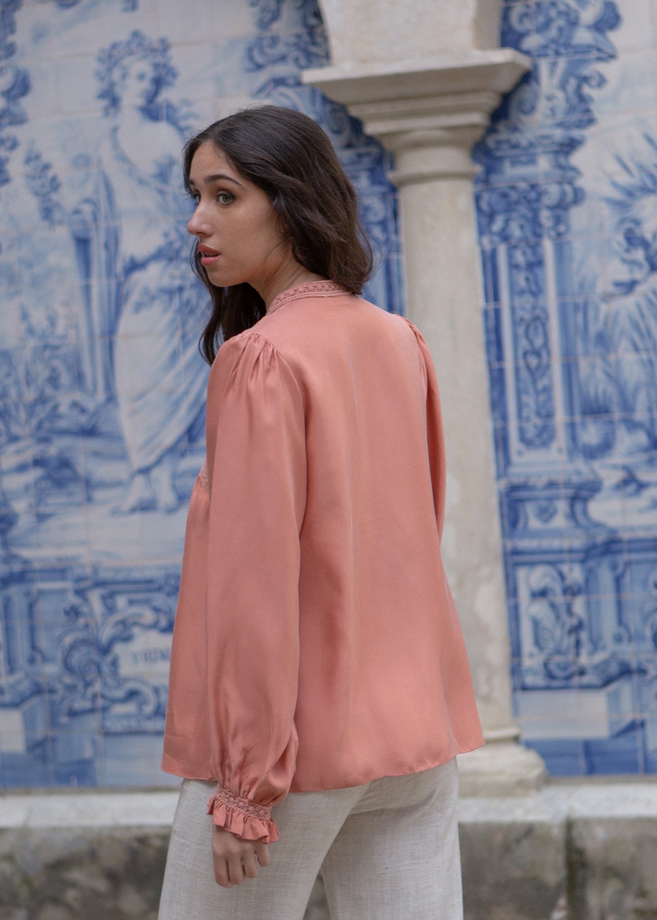 Jane Blouse - Rose Tan